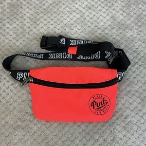 Pink Victoria’s Secret Neon Orange Fanny Waist Bag